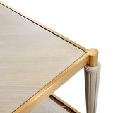 St. Charles Dove Gray Rectangular Cocktail Table from Michael Amini - Luna Furniture