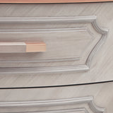 St. Charles Dove Gray Display Cabinet from Michael Amini - Luna Furniture