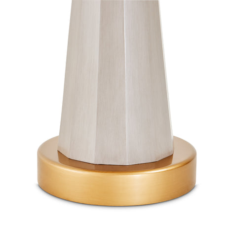 St. Charles Dove Gray Chairside Table from Michael Amini - Luna Furniture