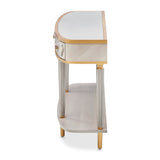St. Charles Dove Gray Console Table from Michael Amini - Luna Furniture