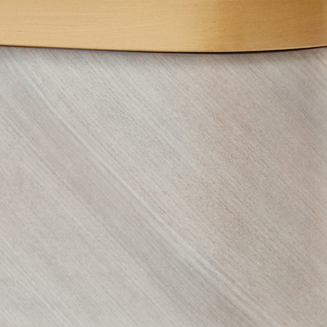 St. Charles Dove Gray Console Table from Michael Amini - Luna Furniture