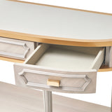 St. Charles Dove Gray Console Table from Michael Amini - Luna Furniture