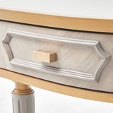 St. Charles Dove Gray Console Table from Michael Amini - Luna Furniture