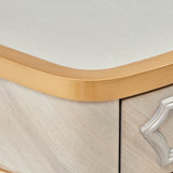 St. Charles Dove Gray Console Table from Michael Amini - Luna Furniture