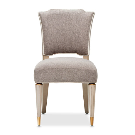 St. Charles Dove Gray Vanity Chair from Michael Amini - Luna Furniture
