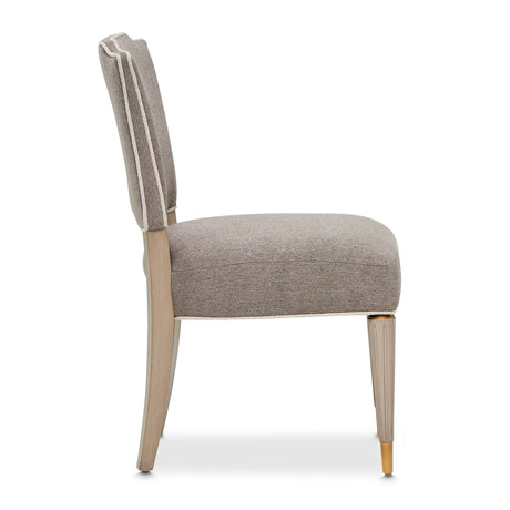 St. Charles Dove Gray Vanity Chair from Michael Amini - Luna Furniture