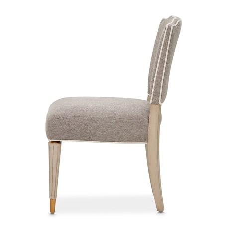 St. Charles Dove Gray Vanity Chair from Michael Amini - Luna Furniture