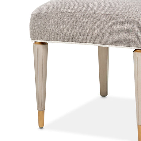 St. Charles Dove Gray Vanity Chair from Michael Amini - Luna Furniture