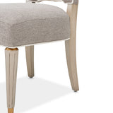 St. Charles Dove Gray Vanity Chair from Michael Amini - Luna Furniture