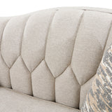 St. Charles Dove Gray Sofa from Michael Amini - Luna Furniture