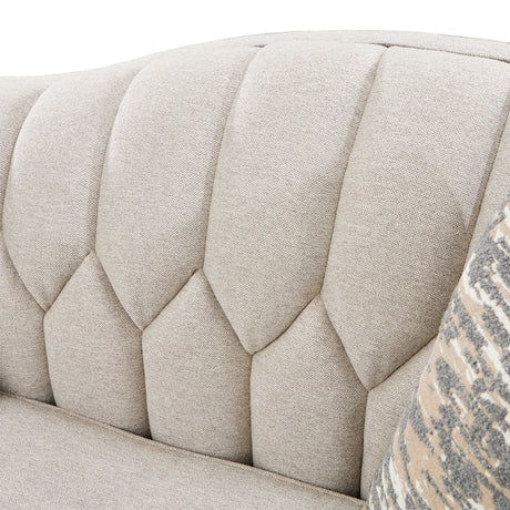 St. Charles Dove Gray Sofa from Michael Amini - Luna Furniture