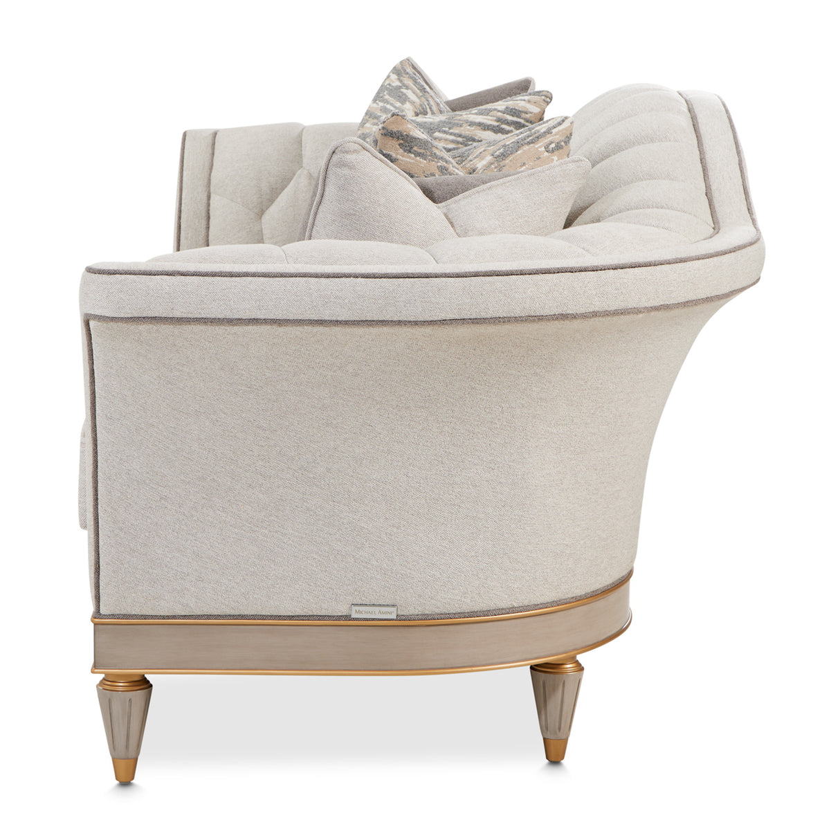 St. Charles Dove Gray Sofa from Michael Amini - Luna Furniture