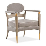 St. Charles Dove Gray Accent Chair from Michael Amini - Luna Furniture