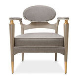 St. Charles Dove Gray Accent Chair from Michael Amini - Luna Furniture