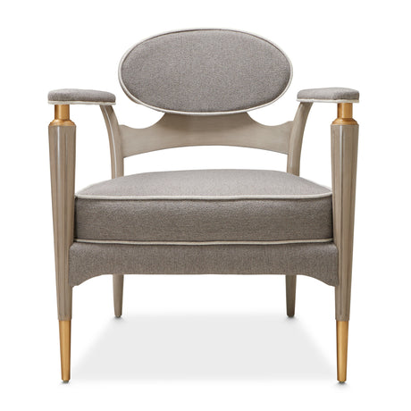 St. Charles Dove Gray Accent Chair from Michael Amini - Luna Furniture