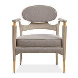 St. Charles Dove Gray Accent Chair from Michael Amini - Luna Furniture