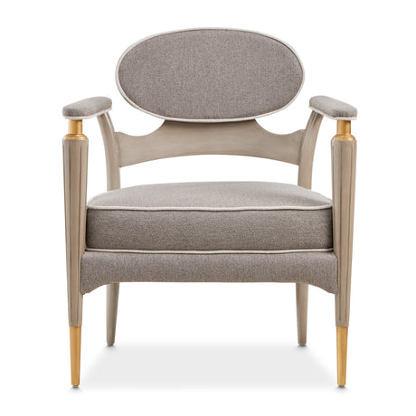St. Charles Dove Gray Accent Chair from Michael Amini - Luna Furniture