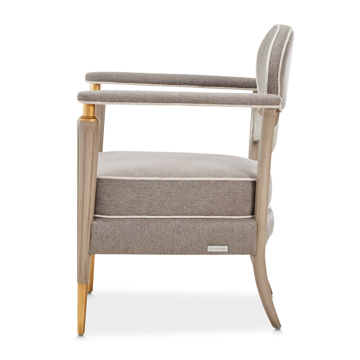 St. Charles Dove Gray Accent Chair from Michael Amini - Luna Furniture