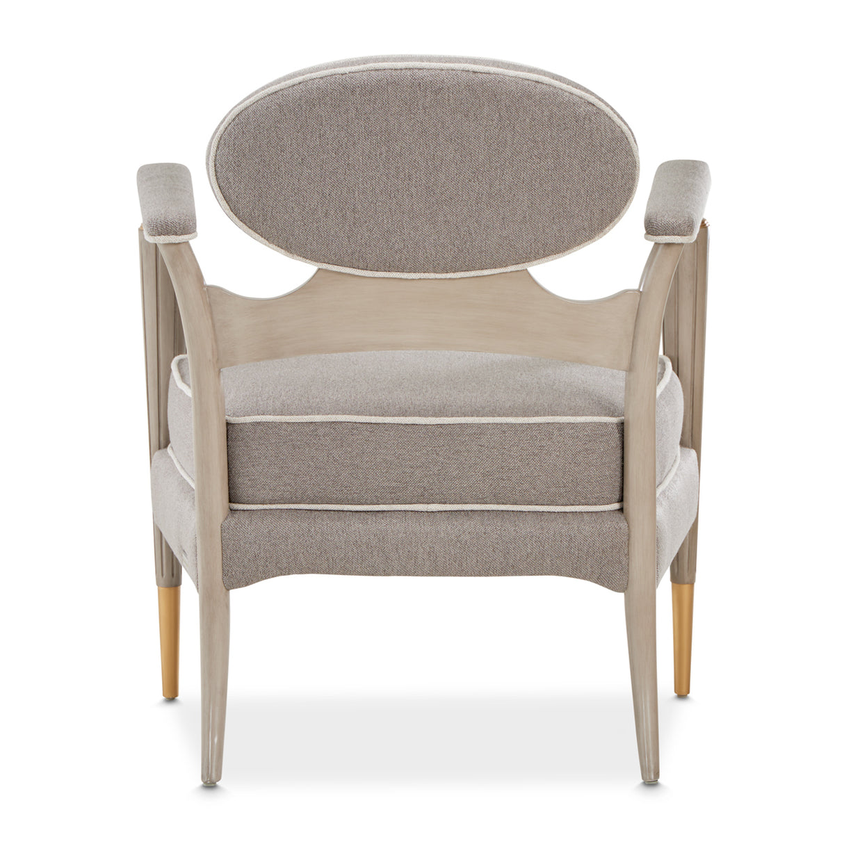 St. Charles Dove Gray Accent Chair from Michael Amini - Luna Furniture