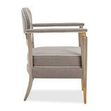 St. Charles Dove Gray Accent Chair from Michael Amini - Luna Furniture