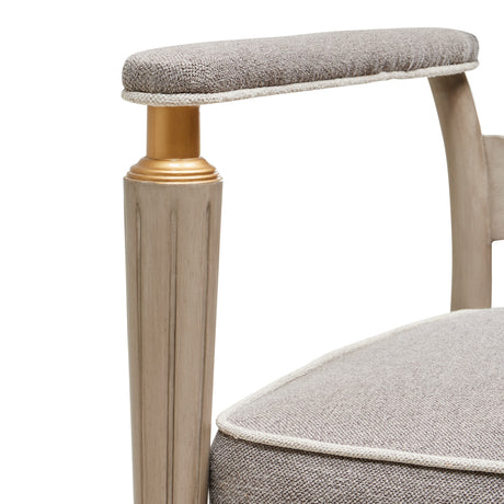 St. Charles Dove Gray Accent Chair from Michael Amini - Luna Furniture