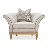 St. Charles Dove Gray Matching Chair from Michael Amini - Luna Furniture