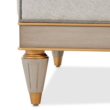 St. Charles Dove Gray Matching Chair from Michael Amini - Luna Furniture
