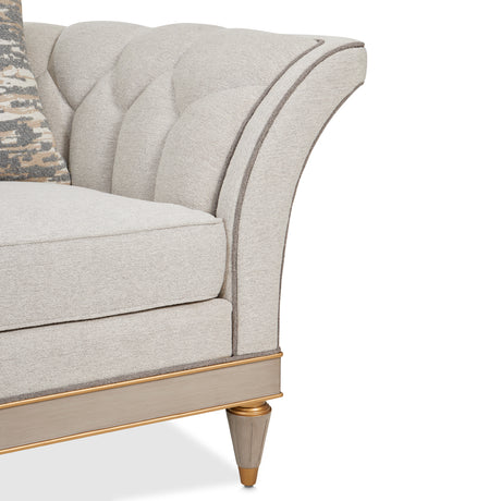 St. Charles Dove Gray Matching Chair from Michael Amini - Luna Furniture