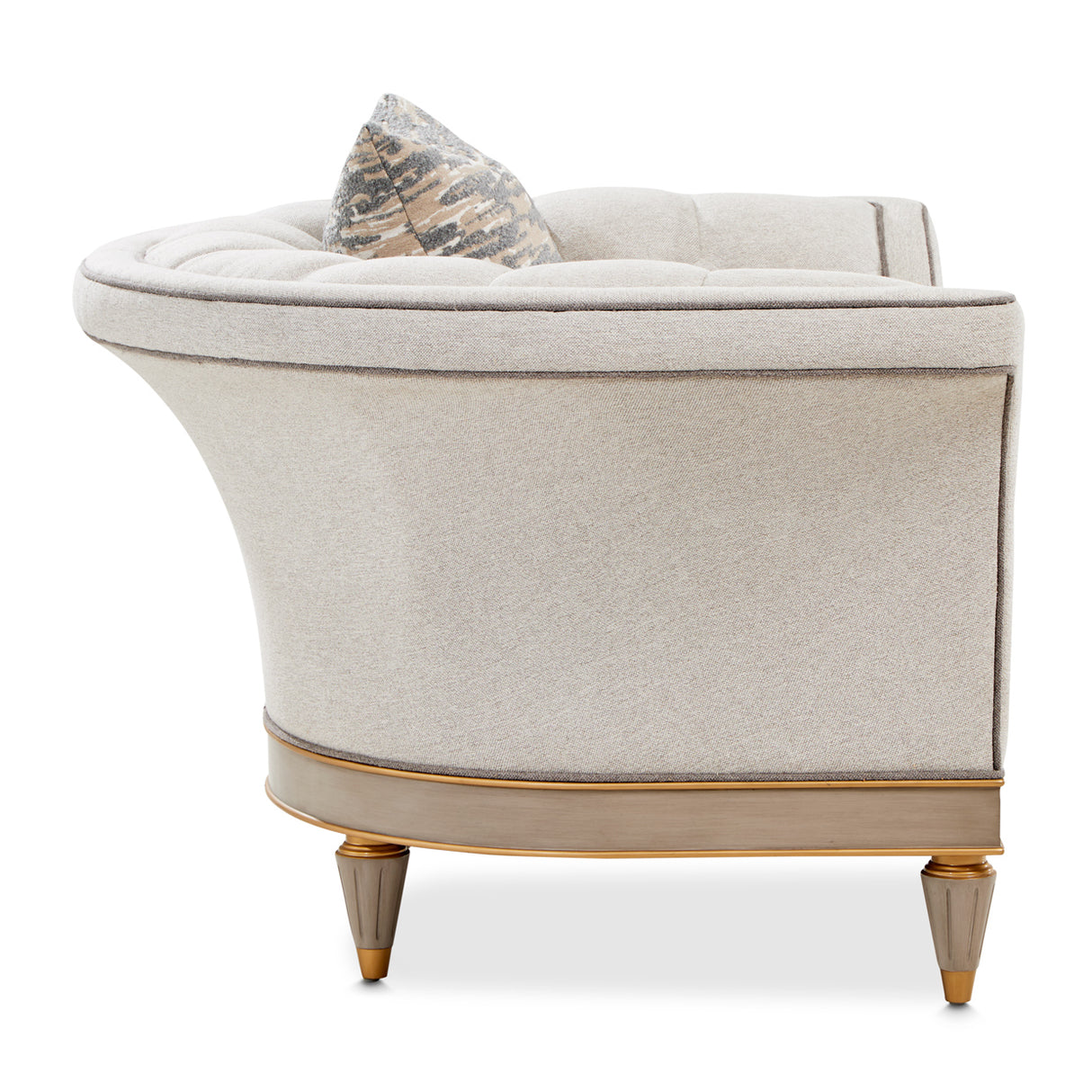 St. Charles Dove Gray Matching Chair from Michael Amini - Luna Furniture