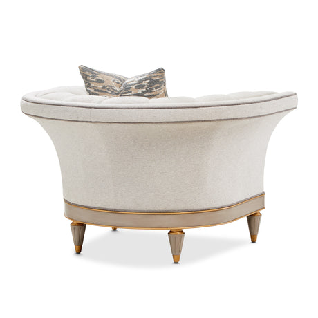St. Charles Dove Gray Matching Chair from Michael Amini - Luna Furniture
