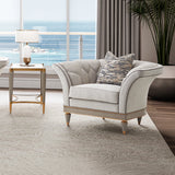 St. Charles Dove Gray Matching Chair from Michael Amini - Luna Furniture