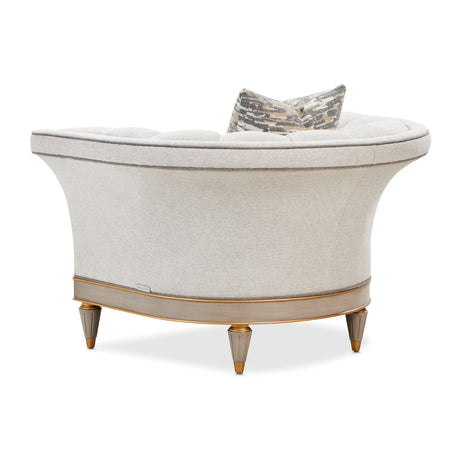 St. Charles Dove Gray Matching Chair from Michael Amini - Luna Furniture