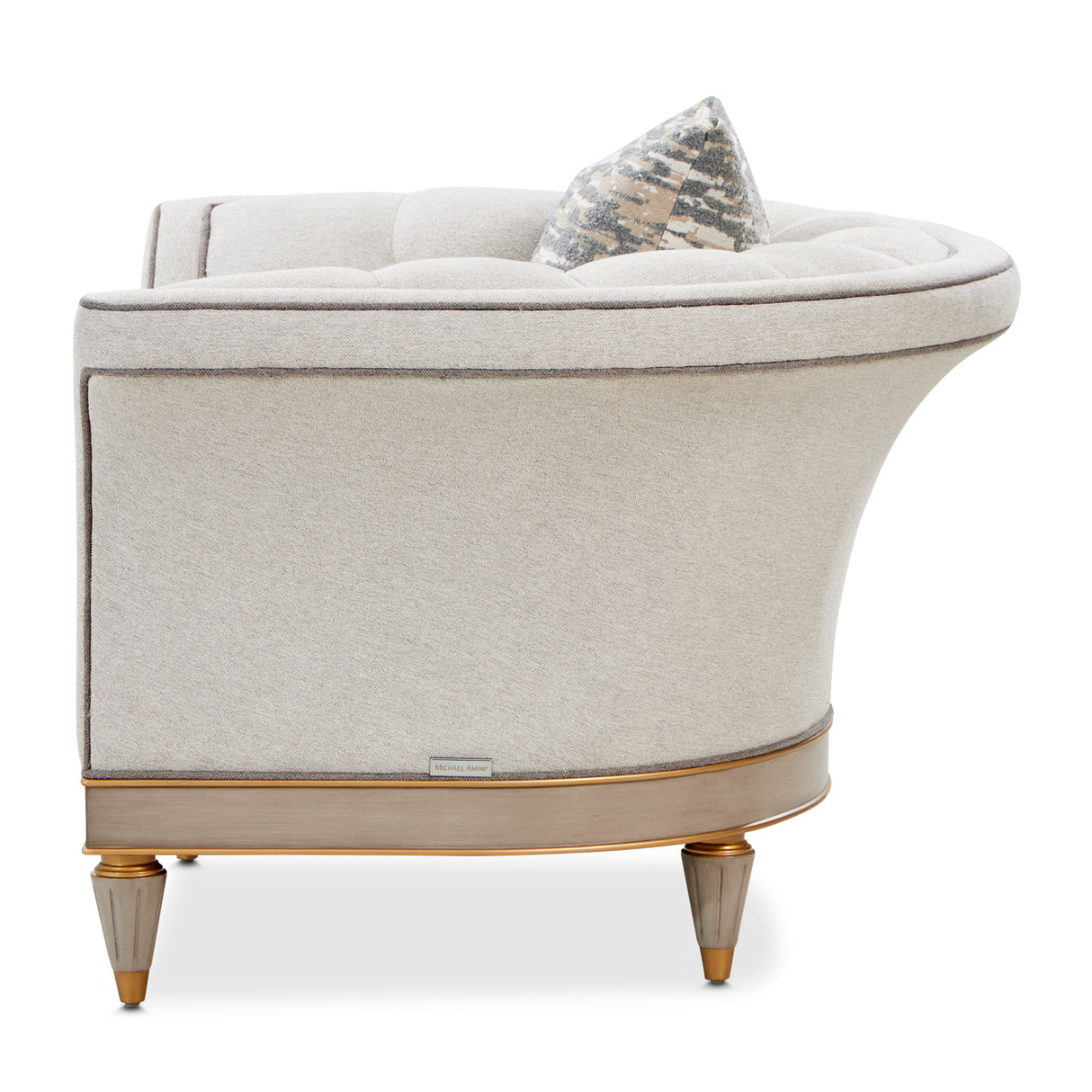 St. Charles Dove Gray Matching Chair from Michael Amini - Luna Furniture