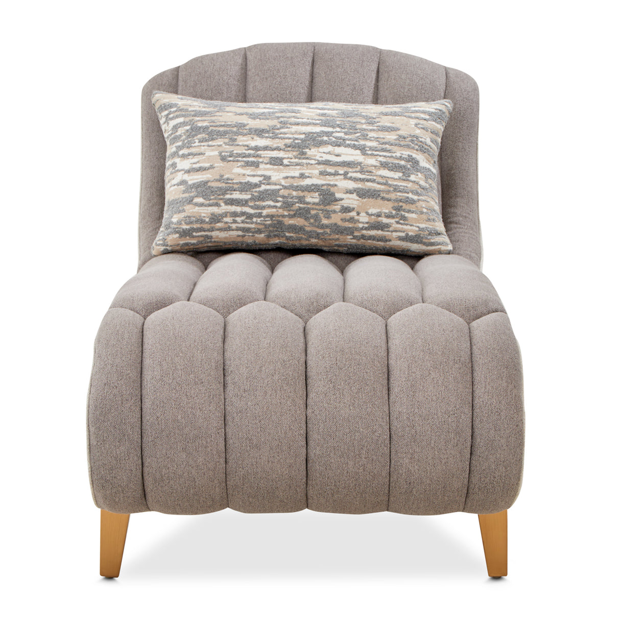 St. Charles Dove Gray Chaise from Michael Amini - Luna Furniture