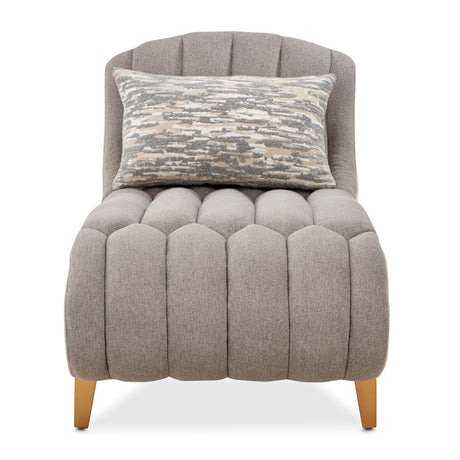 St. Charles Dove Gray Chaise from Michael Amini - Luna Furniture