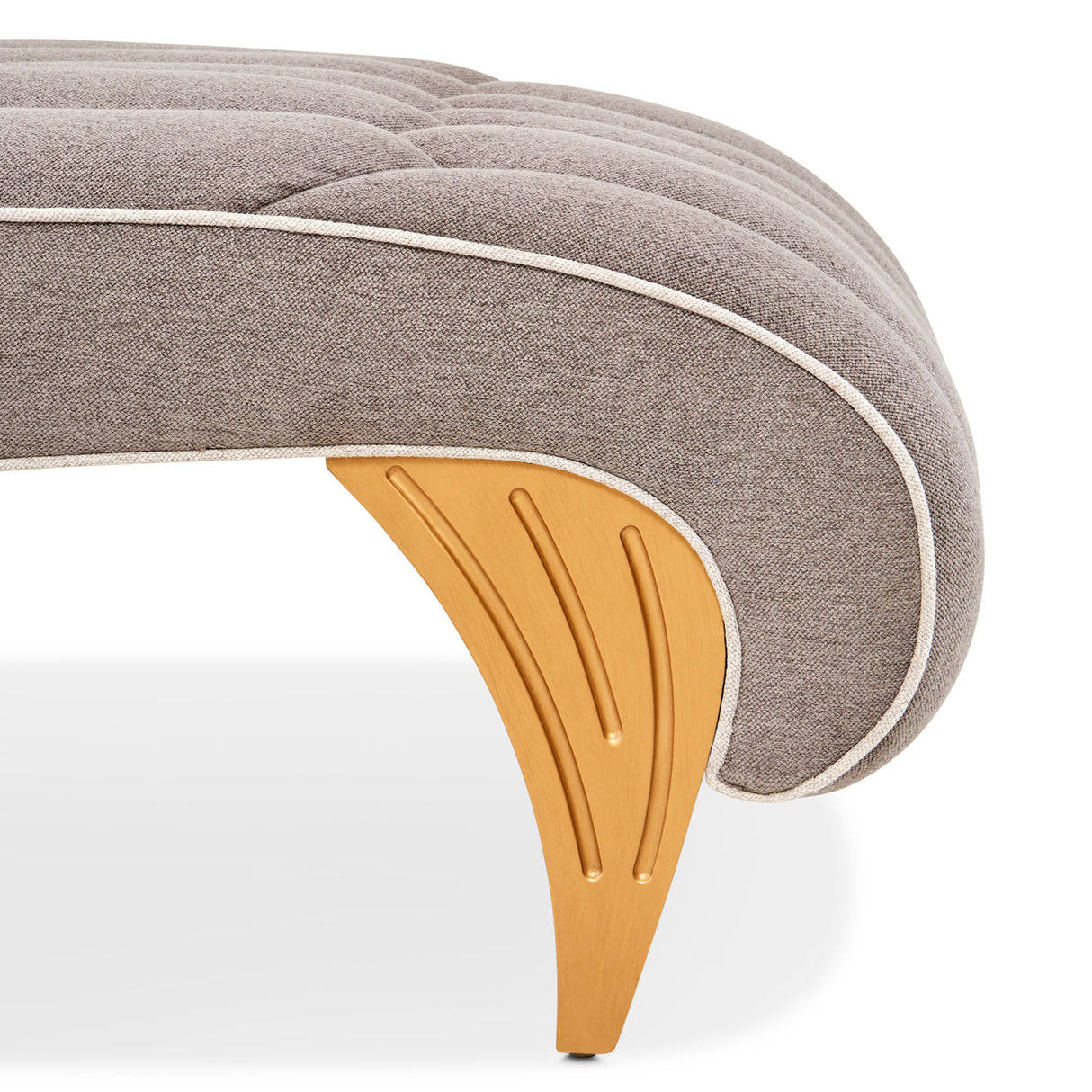 St. Charles Dove Gray Chaise from Michael Amini - Luna Furniture