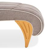 St. Charles Dove Gray Chaise from Michael Amini - Luna Furniture