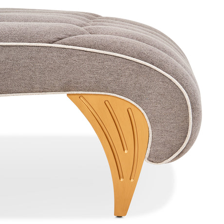 St. Charles Dove Gray Chaise from Michael Amini - Luna Furniture