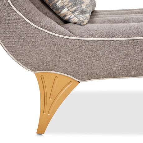 St. Charles Dove Gray Chaise from Michael Amini - Luna Furniture