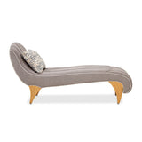 St. Charles Dove Gray Chaise from Michael Amini - Luna Furniture