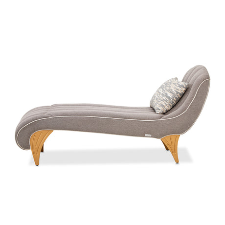 St. Charles Dove Gray Chaise from Michael Amini - Luna Furniture