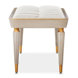 St. Charles Dove Gray Accent Bench from Michael Amini - Luna Furniture