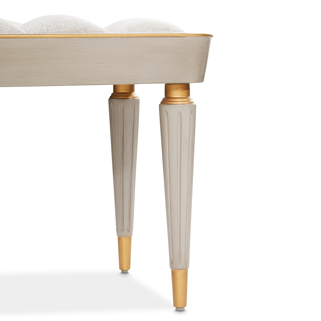 St. Charles Dove Gray Accent Bench from Michael Amini - Luna Furniture