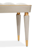 St. Charles Dove Gray Accent Bench from Michael Amini - Luna Furniture