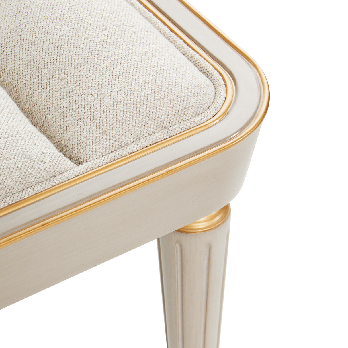 St. Charles Dove Gray Accent Bench from Michael Amini - Luna Furniture