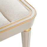 St. Charles Dove Gray Accent Bench from Michael Amini - Luna Furniture