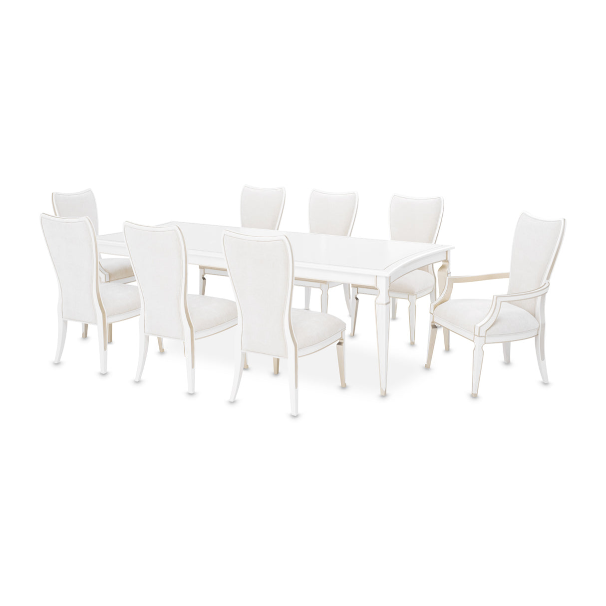 La Marisia Creamy Pearl Rectangular Dining Table from Michael Amini - Luna Furniture
