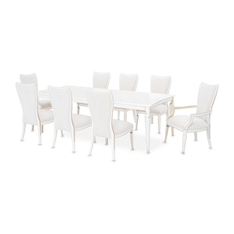 La Marisia Creamy Pearl Rectangular Dining Table from Michael Amini - Luna Furniture
