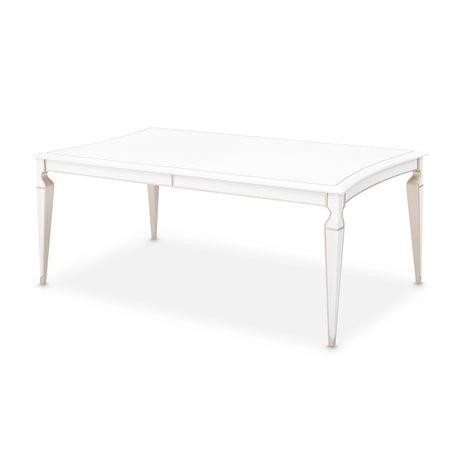 La Marisia Creamy Pearl Rectangular Dining Table from Michael Amini - Luna Furniture