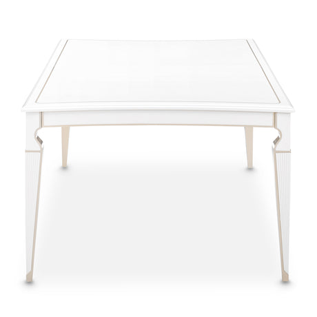 La Marisia Creamy Pearl Rectangular Dining Table from Michael Amini - Luna Furniture